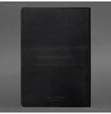 Шкіряний блокнот cофт-бук A5 9.3 (чорний) шкіра Krast