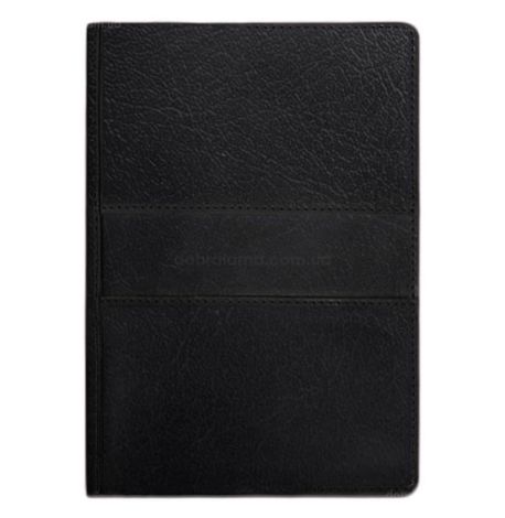 Шкіряний блокнот cофт-бук A5 9.3 (чорний) шкіра Krast