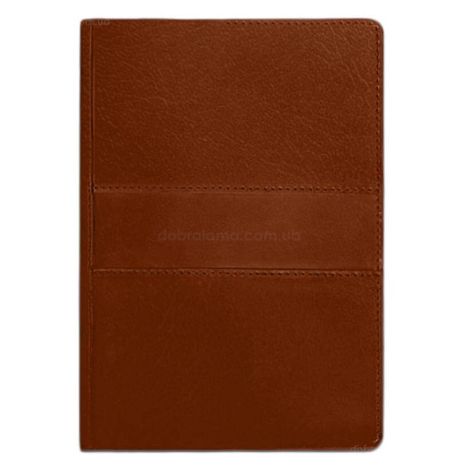 Кожаный блокнот cофт-бук A5 9.3 (светло-коричневый) кожа Krast