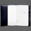 Кожаный блокнот cофт-бук A5 9.3 (темно-синий) кожа Krast
