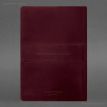 Шкіряний блокнот cофт-бук A5 9.3 (бордовий) шкіра Crazy Horse