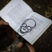 Закладка для книг «Череп контурный»