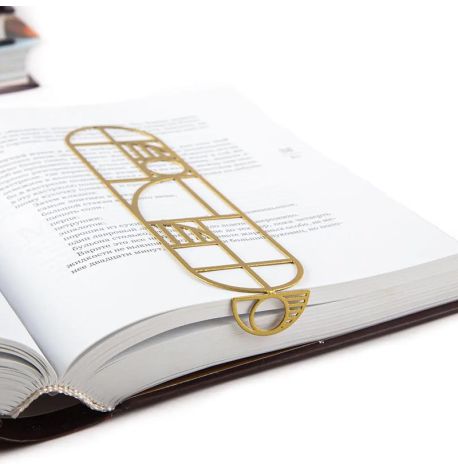 Закладка для книг «Баухаус» (золотий)