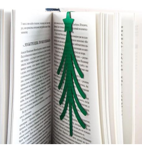 Закладка для книг «Ёлка» (зеленая)