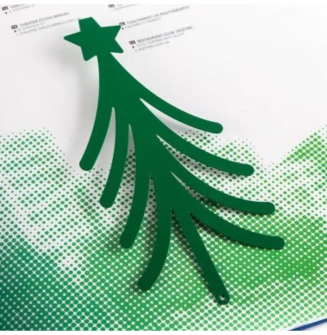 Закладка для книг «Ёлка» (зеленая)