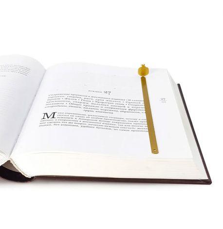 Закладка для книг «Гранат» (золотистий)