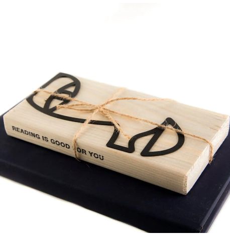 Закладка для книг Half face (чорна)