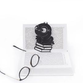 Закладка для книжок «Книжковий хробак» (чорний)