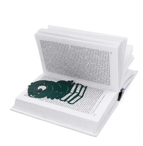 Закладка для книг «Книжный червь» (зеленый)