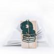 Закладка для книг «Книжный червь» (зеленый)