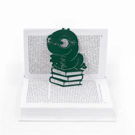 Закладка для книг «Книжный червь» (зеленый)