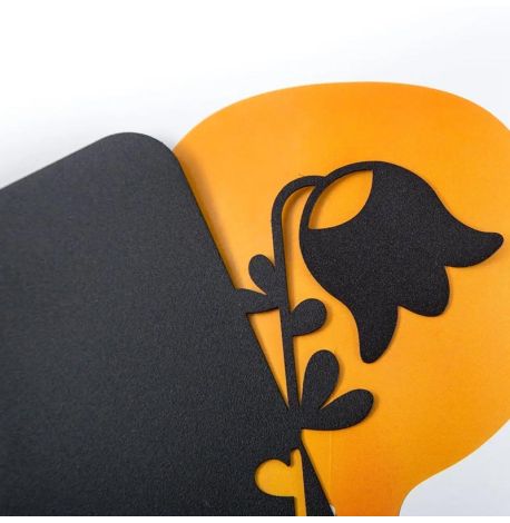 Закладка/разделитель для книг  «Колокольчик» (черная)