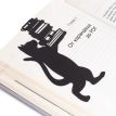 Закладка для книг «Кішка зі стопкою книг»