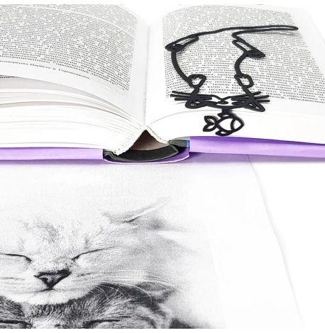 Закладка для книг «Котик-муркотик»