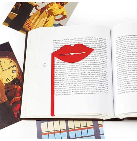 Закладка для книг «Красные губы»