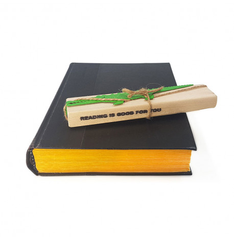 Закладка для книг «Крокодил і пташка»