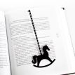 Закладка для книг «Лошадка-качалка» (черная)