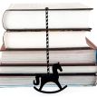 Закладка для книг «Лошадка-качалка» (черная)