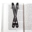 Закладка для книг «Лижі» (чорна)