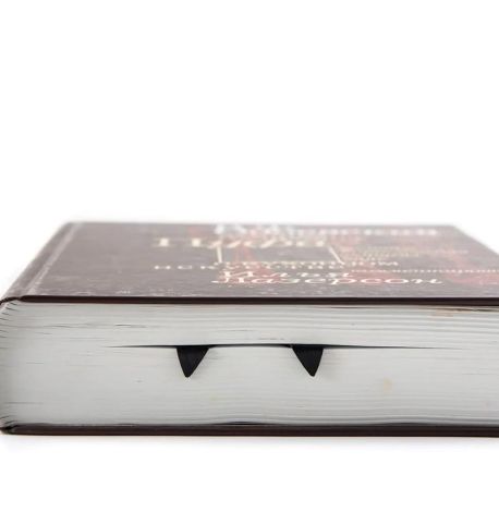 Закладка для книг «Лижі» (чорна)