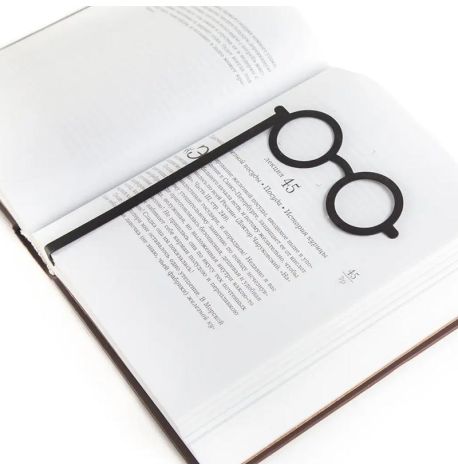 Закладка для книг «Очки Гарри Поттера» (черная)