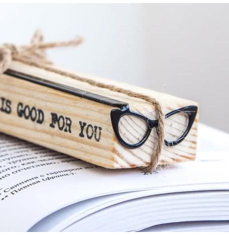 Закладка для книг «Окуляри Котяче око»