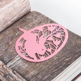 Закладка для книг «Пасхальное яйцо» (розовый)