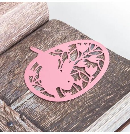 Закладка для книг «Пасхальное яйцо» (розовый)