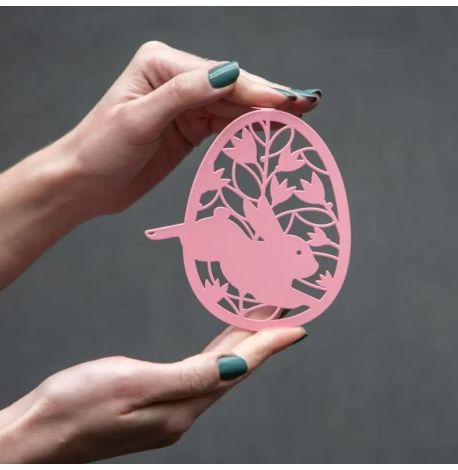 Закладка для книг «Пасхальное яйцо» (розовый)