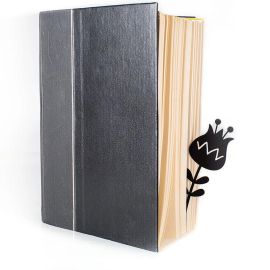 Закладка/роздільник для книг «Первоцвіт» (чорна)