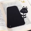 Закладка/разделитель для книг «Первоцвет» (черная)