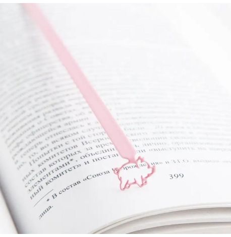 Закладка для книг «Розовая Свинка»