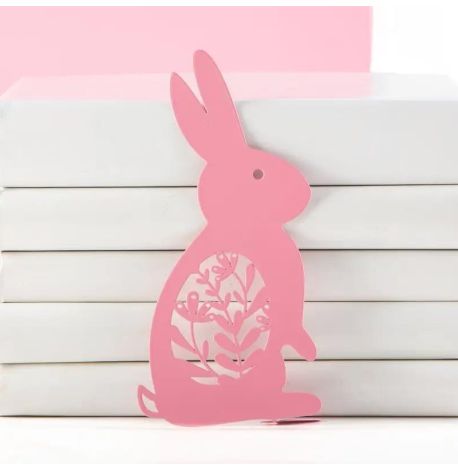 Закладка для книг «Щасливий заєць» (рожевий колір)