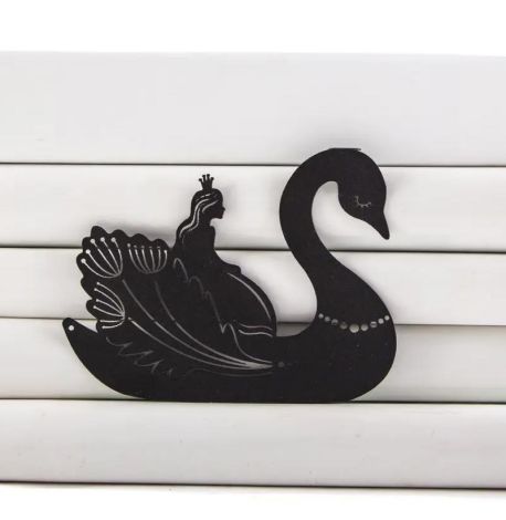 Закладка для книг «Сказочная принцесса» (черная)