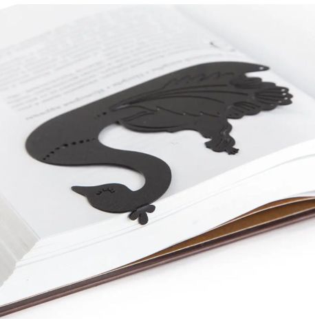 Закладка для книг «Сказочная принцесса» (черная)