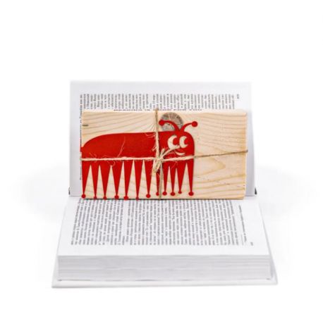 Закладка для книг «Сороконіжка» (червоний)