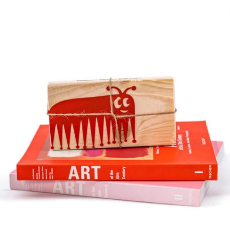 Закладка для книг «Сороконіжка» (червоний)