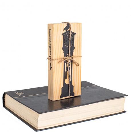 Закладка для книг «Старовинний годинник з вороном»