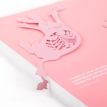 Закладка для книг «Танцующий пасхальный заяц» (розовый цвет)