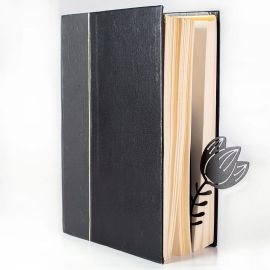 Закладка/разделитель для книг «Тюльпан» (черная)