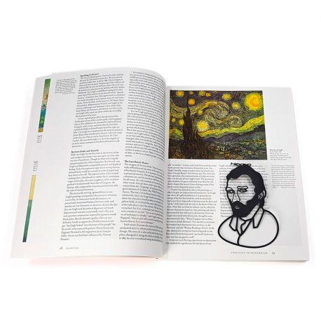Закладка для книг «Ван Гог» (чорний)
