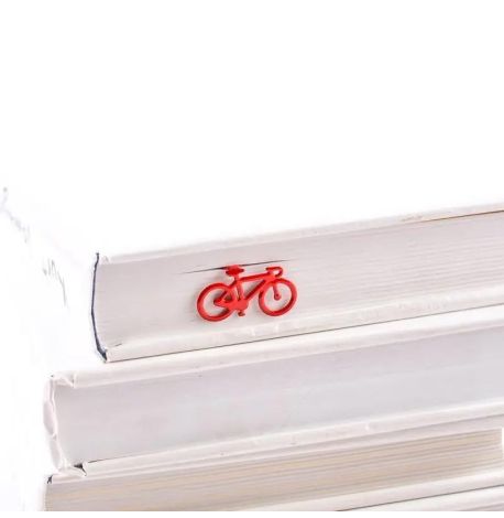 Закладка для книг «Велосипед» (червоний)