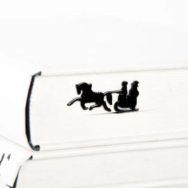 Закладка для книг «Зимние сани»