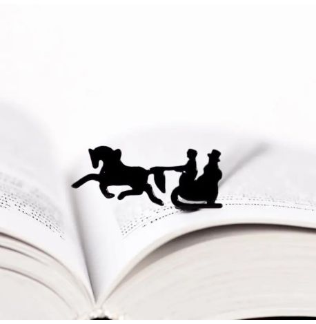 Закладка для книг «Зимові санчата»