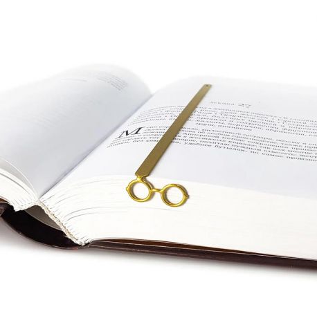 Закладка для книг «Золотые очки»