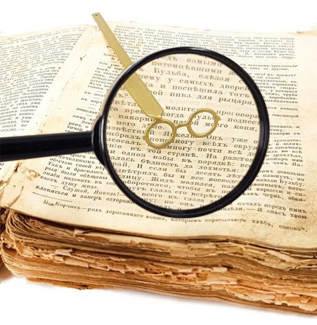 Закладка для книг «Золотые очки»