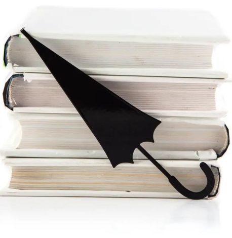 Закладка для книг «Парасолька-тростина» (чорна)