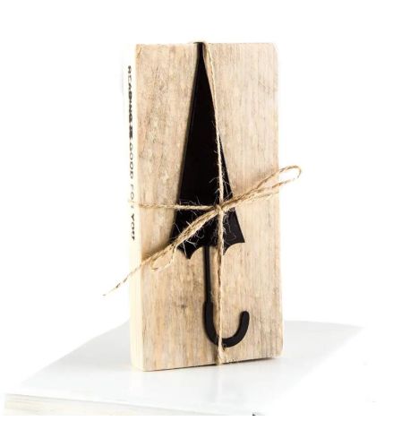 Закладка для книг «Парасолька-тростина» (чорна)