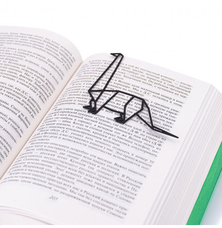 Закладка для книг «Динозавр оригами»