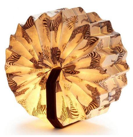 Светильник-гармошка Gingko Velvet Accordion Zebra (коричневый)